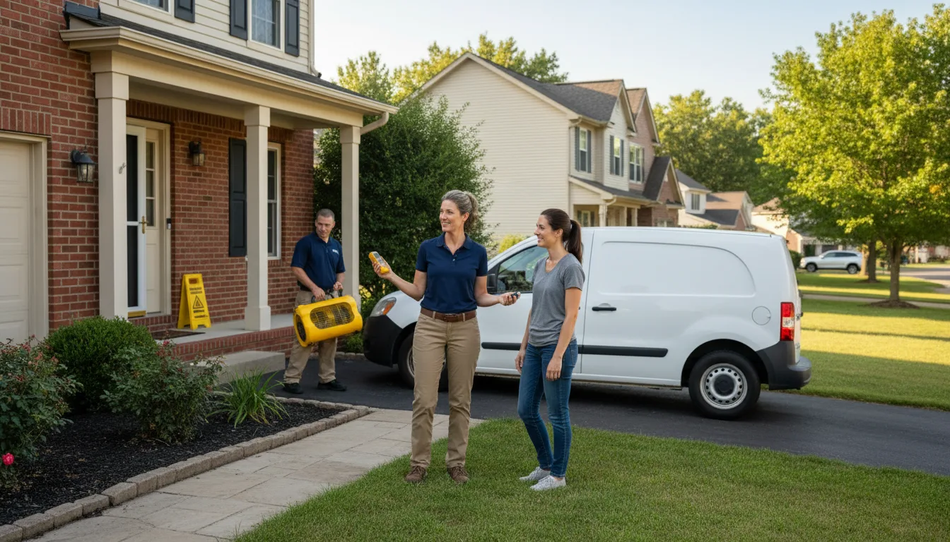 Residential water damage restoration in Chatham, MS
